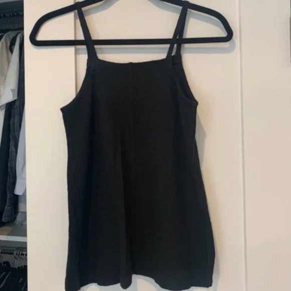 Black Madewell Square Neck Apron Tank Top [Extra Small / XS] - Picture 4 of 4